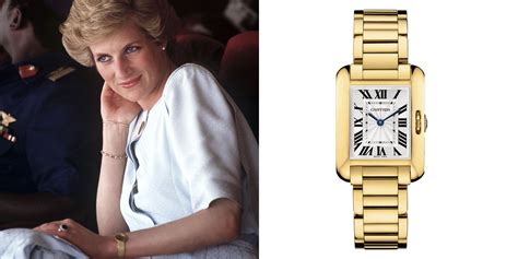 cartier tank watch diana